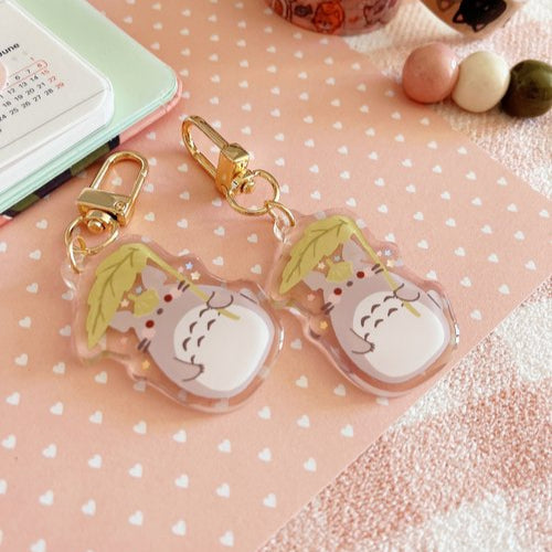 My Neighbor Totoro Keychain - Clear Acrylic - Cherry Rabbit, Ghibli