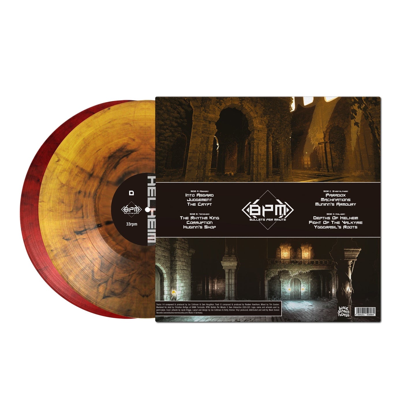 BPM: Bullets Per Minute OST - Vinyl LP Record Red/Gold