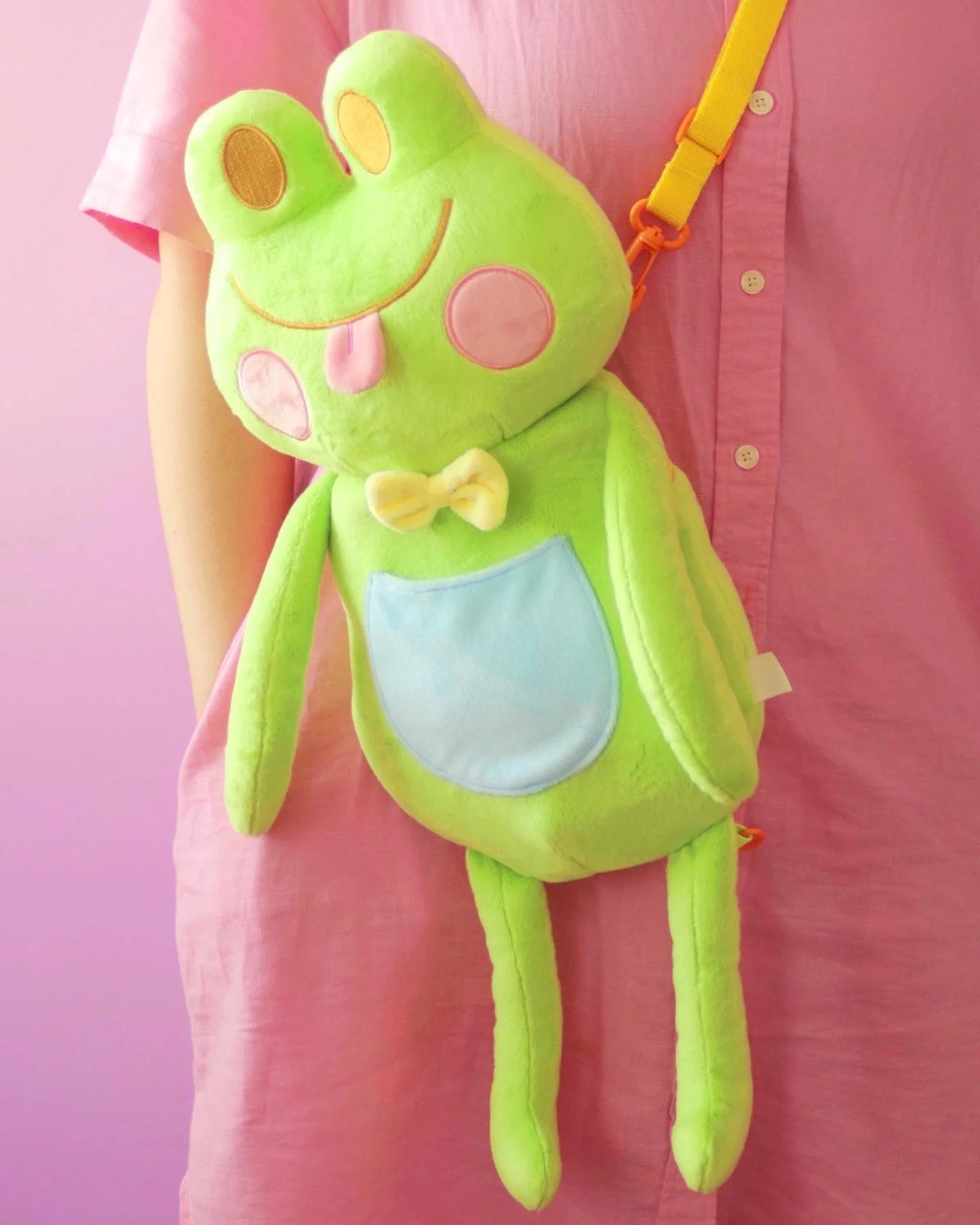 Frog Two Way Bag - Plush Backpack - Ugly Plants