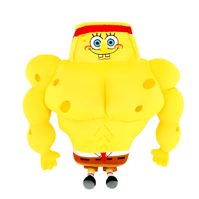 SpongeBob SquarePants Muscle SpongeBob - 12" Plush Stuffed Toy - K-Wonderland