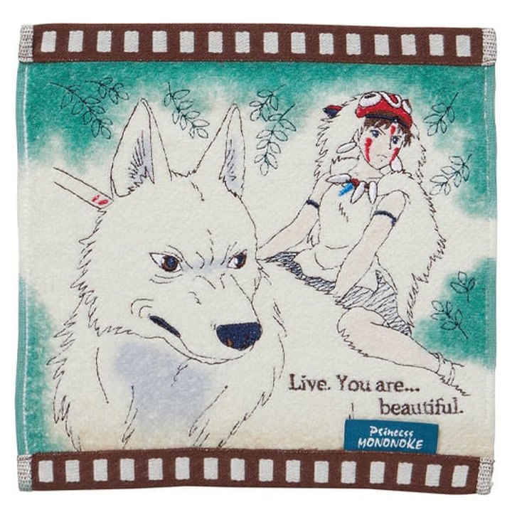 Princess Mononoke Film Reel Mini Towel - Marushin, Studio Ghibli