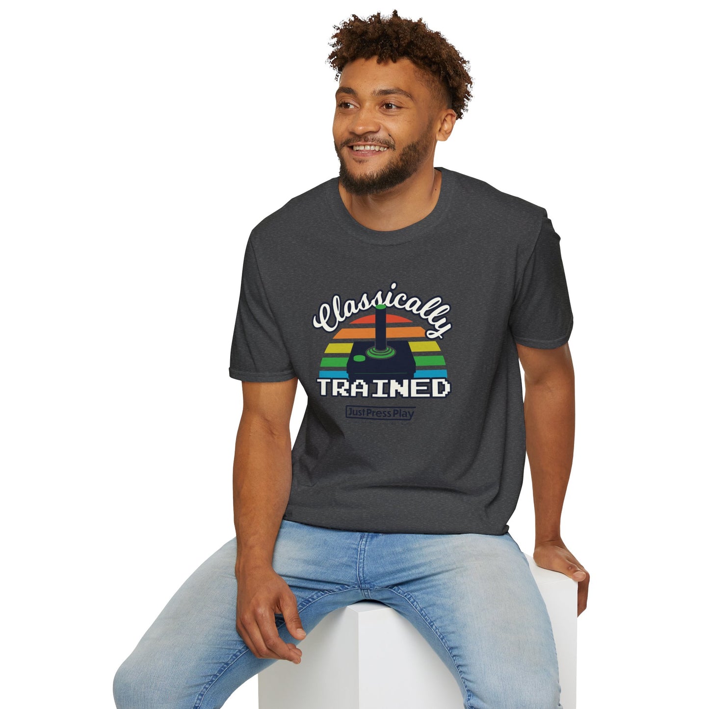 Just Press Play Unisex Softstyle T-Shirt - Classically Trained