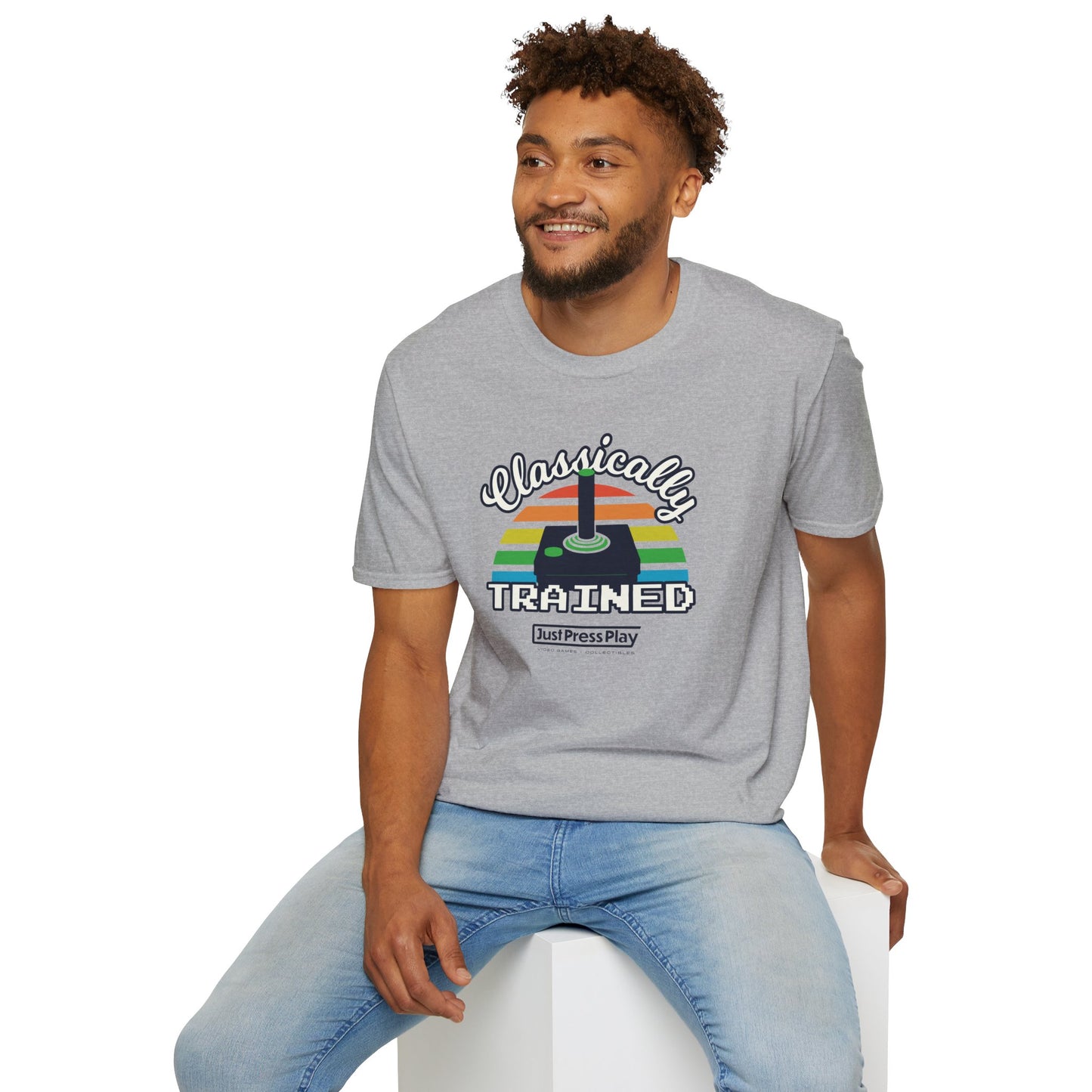 Just Press Play Unisex Softstyle T-Shirt - Classically Trained
