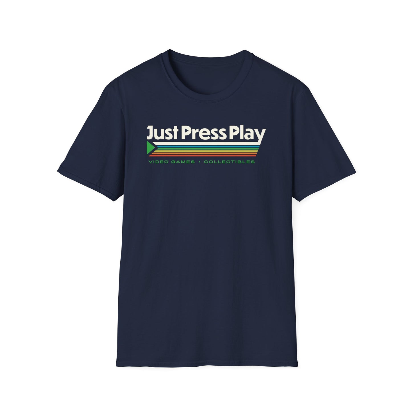 Just Press Play Unisex Softstyle T-Shirt - Logo