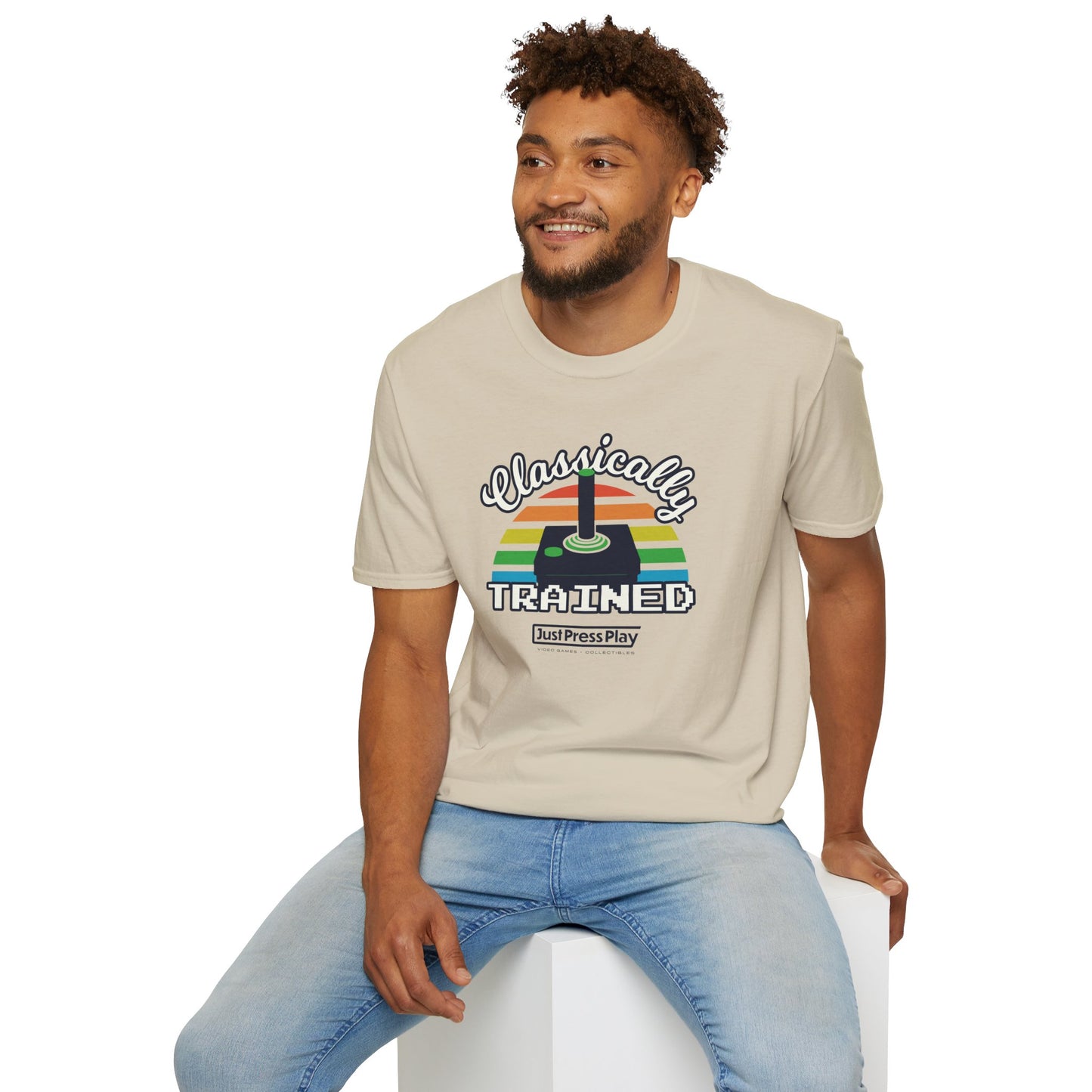 Just Press Play Unisex Softstyle T-Shirt - Classically Trained