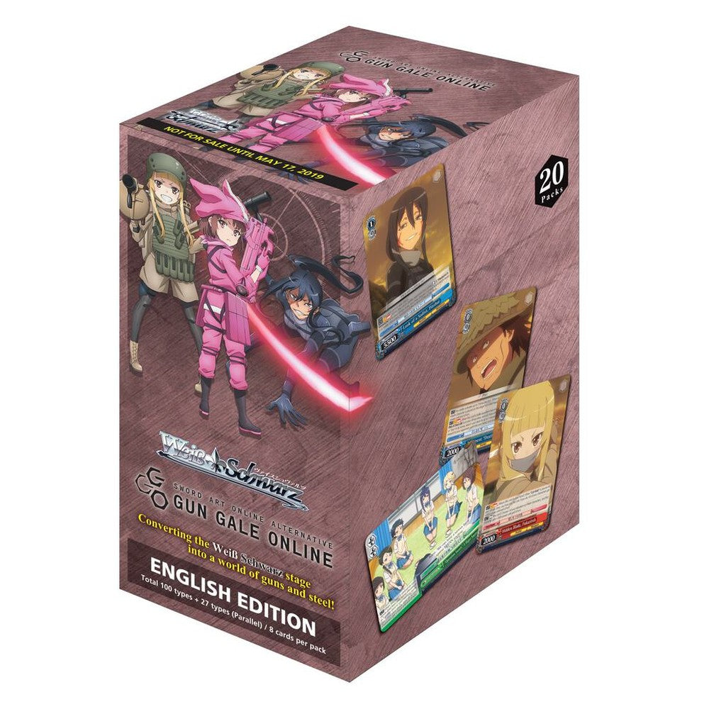 Weiss Schwartz Sword Art Online: Gun Gale Online Booster Box - 20 Packs, 8 Cards Each - Bushiroad