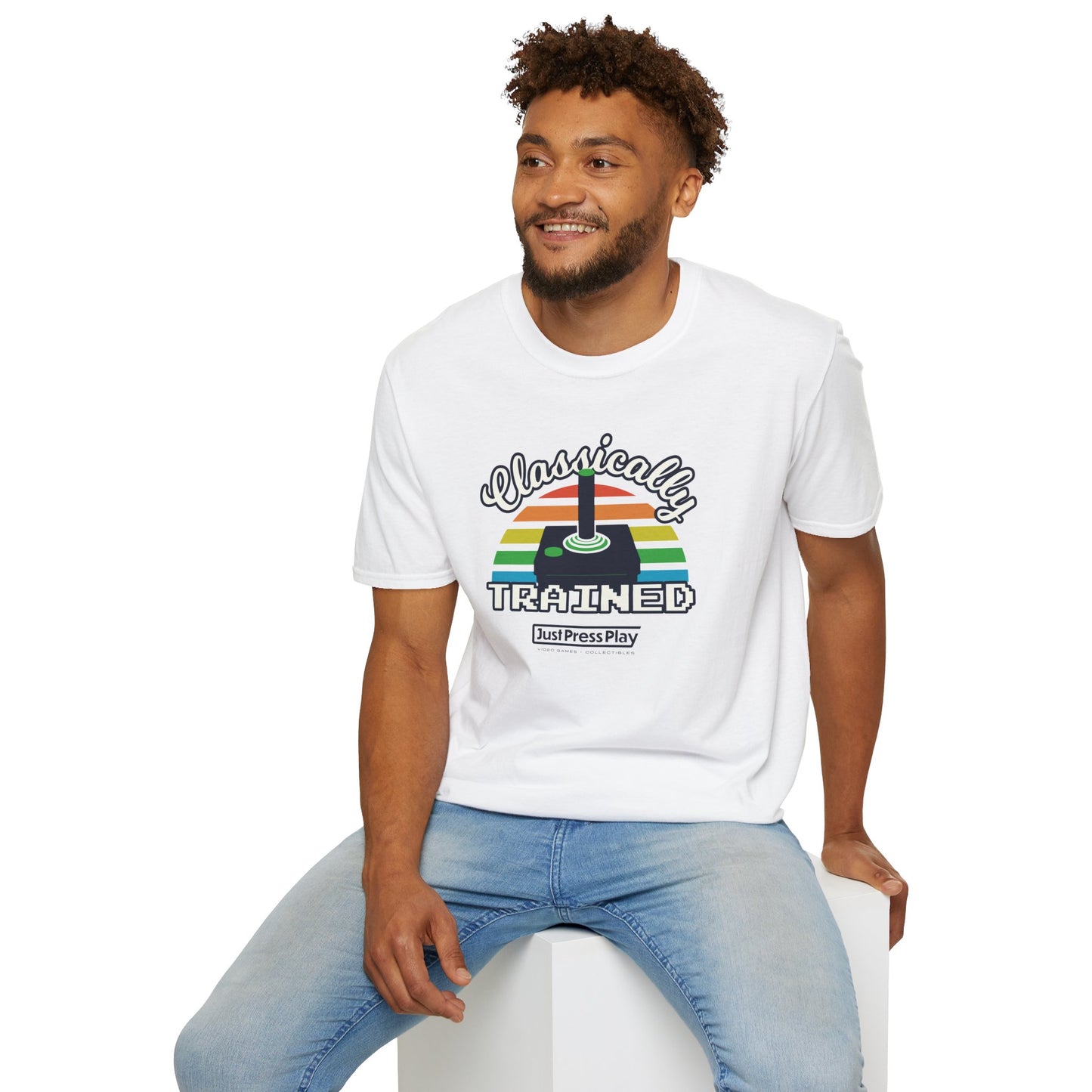 Just Press Play Unisex Softstyle T-Shirt - Classically Trained