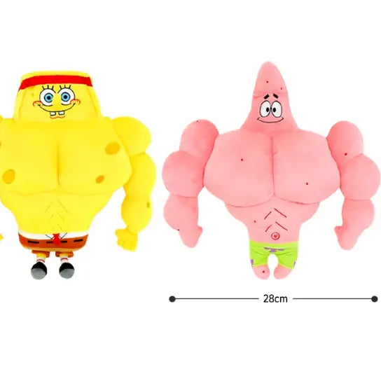 SpongeBob SquarePants Muscle Patrick Star - 12" Plush Stuffed Toy - K-Wonderland
