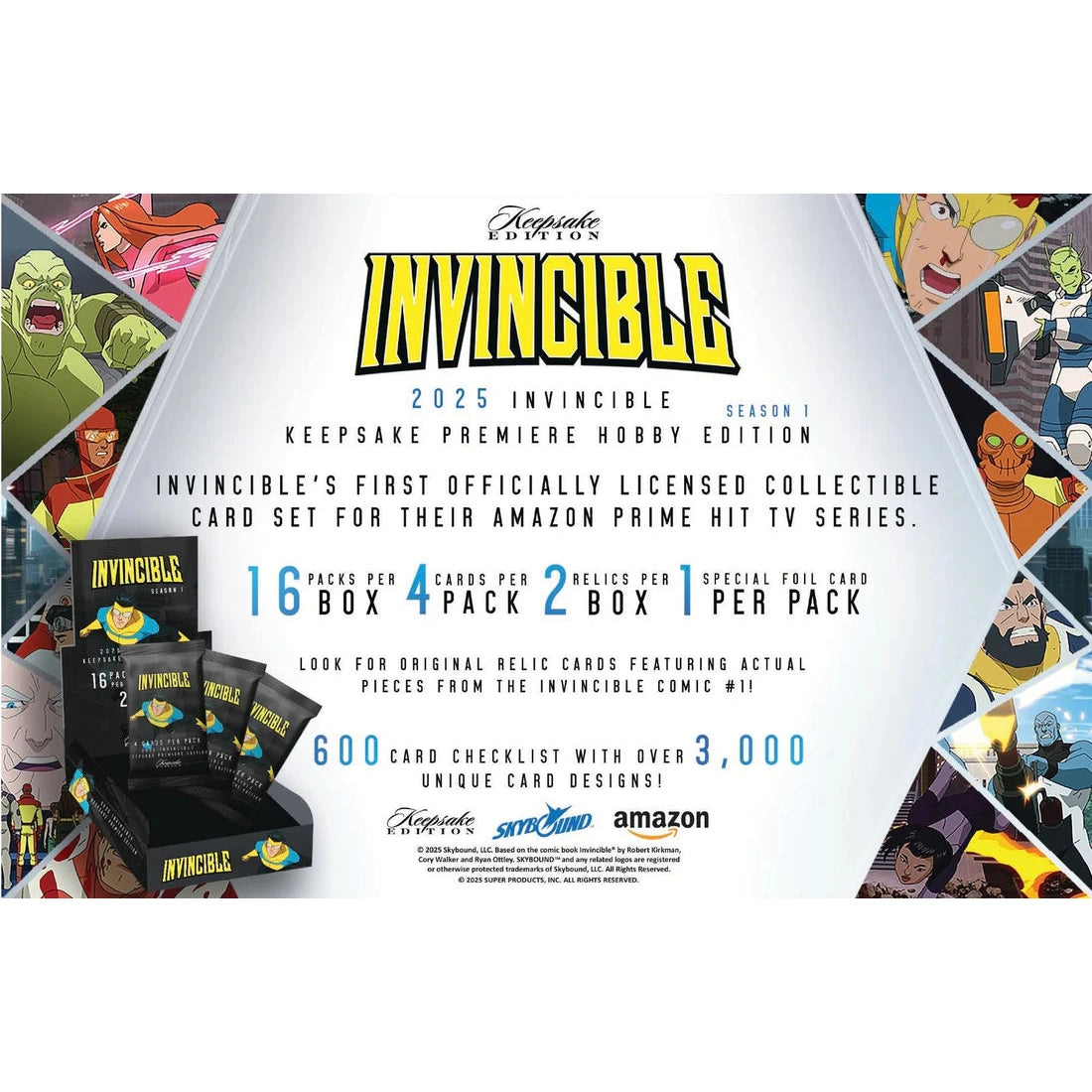 2025 Invincible Season 1 Keepsake Premier Edition Hobby Box - Skybound