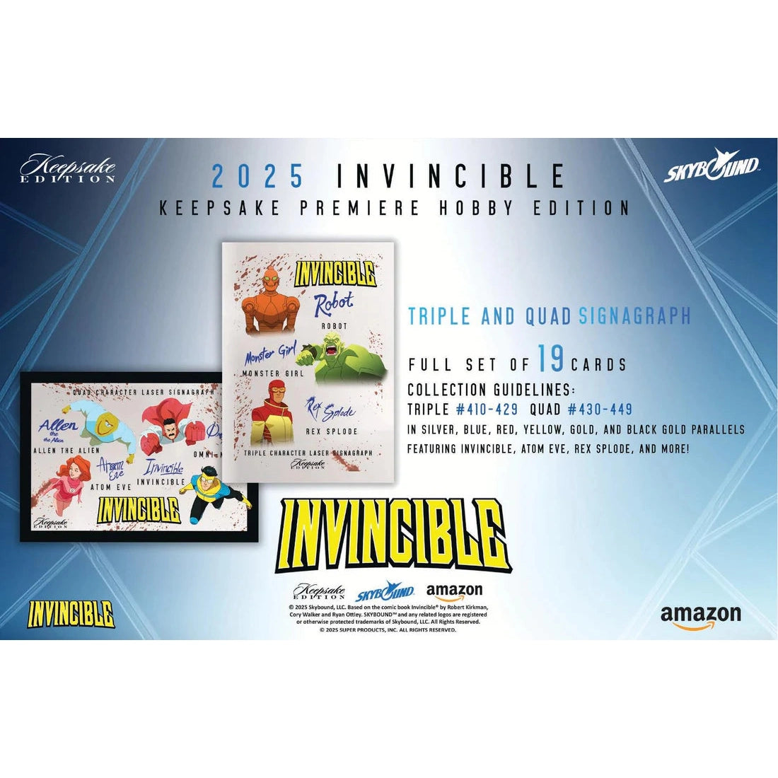2025 Invincible Season 1 Keepsake Premier Edition Hobby Box - Skybound