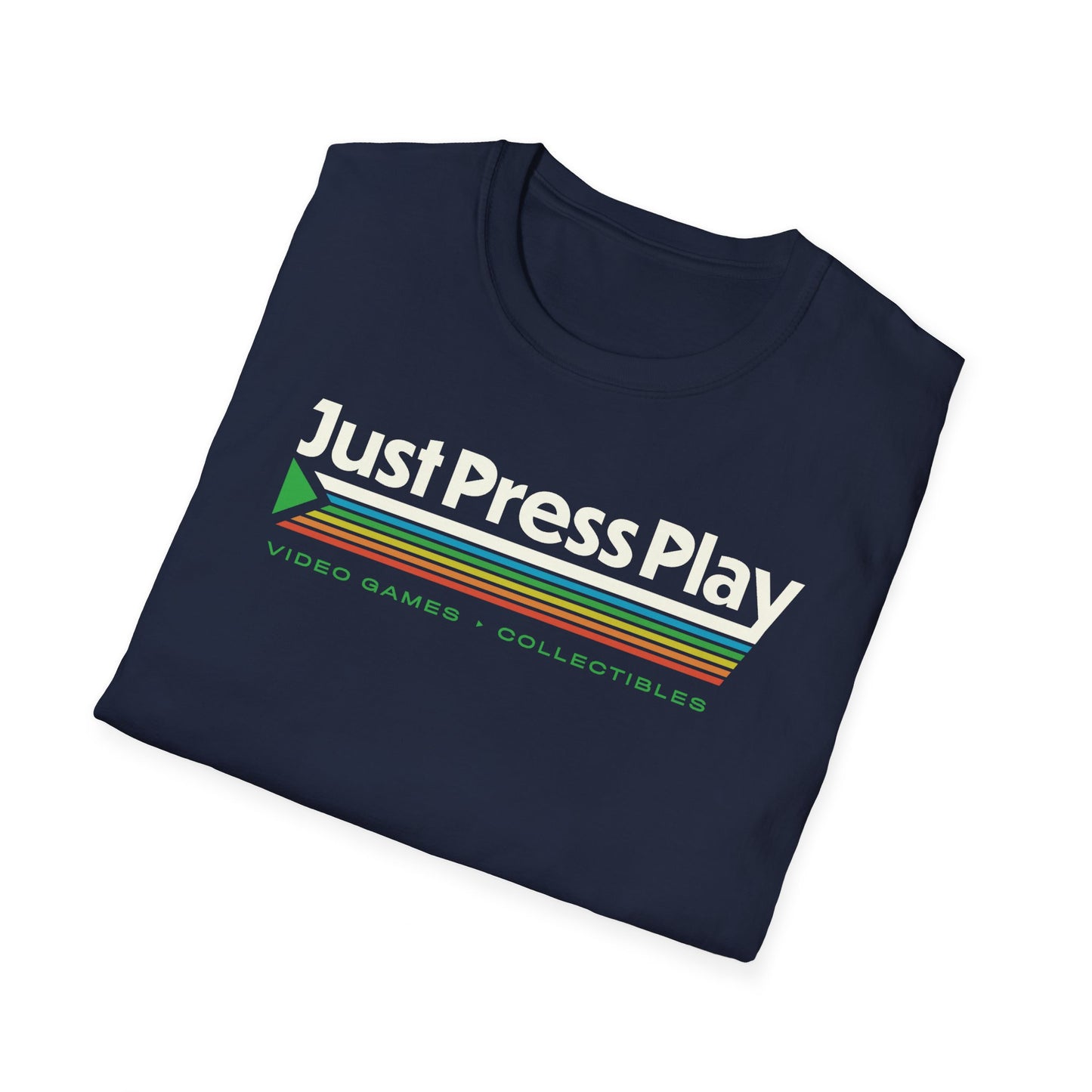 Just Press Play Unisex Softstyle T-Shirt - Logo