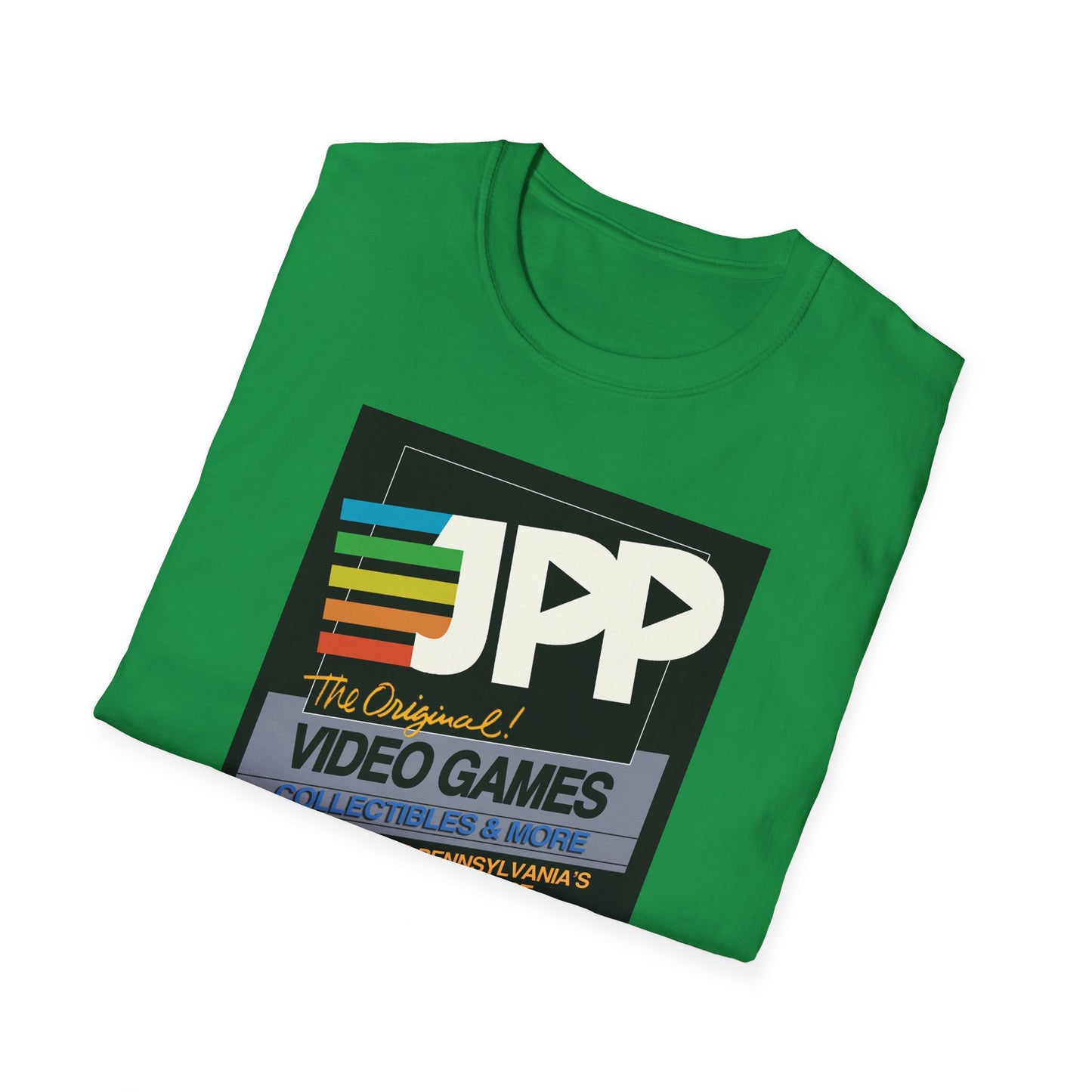 Just Press Play Unisex Softstyle T-Shirt - Black Box