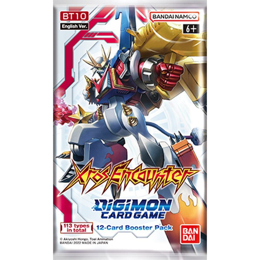 Digimon TCG Xros Encounter Booster Pack BP10 - 12 Cards - Bandai Namco