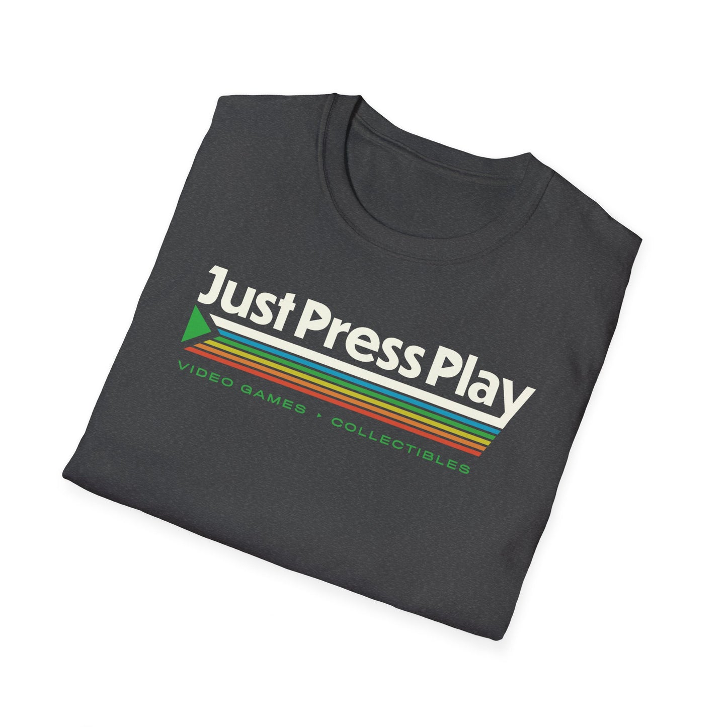 Just Press Play Unisex Softstyle T-Shirt - Logo