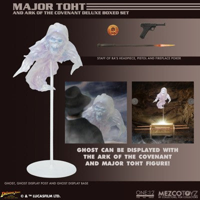 Indiana Jones Major Toht and Ark of the Covenant Deluxe Boxed Set - Mezco Toyz One:12 Collective