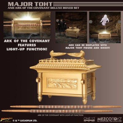 Indiana Jones Major Toht and Ark of the Covenant Deluxe Boxed Set - Mezco Toyz One:12 Collective