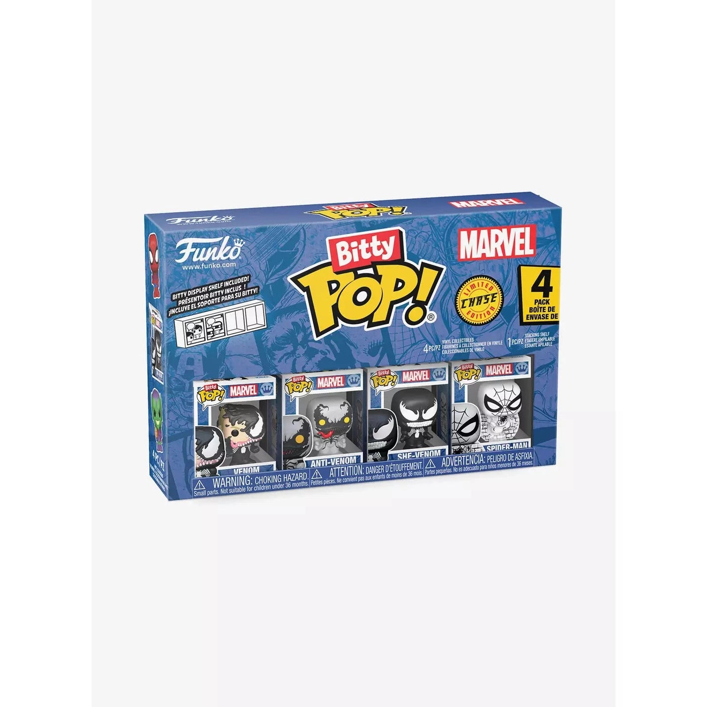 Marvel Spider-Man Series 4 Parker Split Vinyl Figure 4-Pack - Funko - Bitty POP!