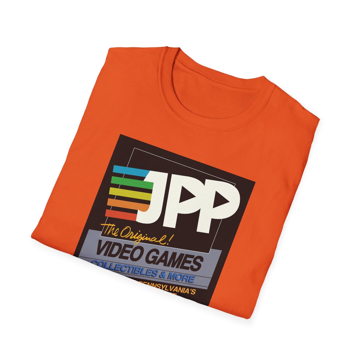 Just Press Play Unisex Softstyle T-Shirt - Black Box