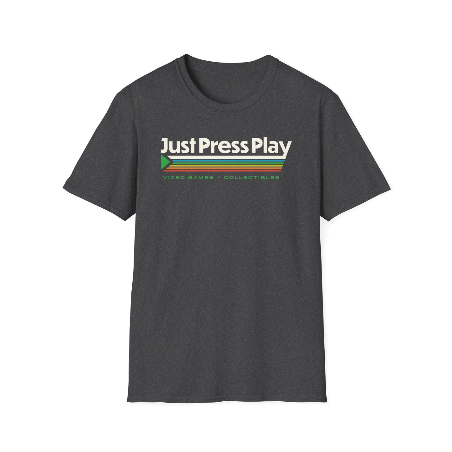 Just Press Play Unisex Softstyle T-Shirt - Logo