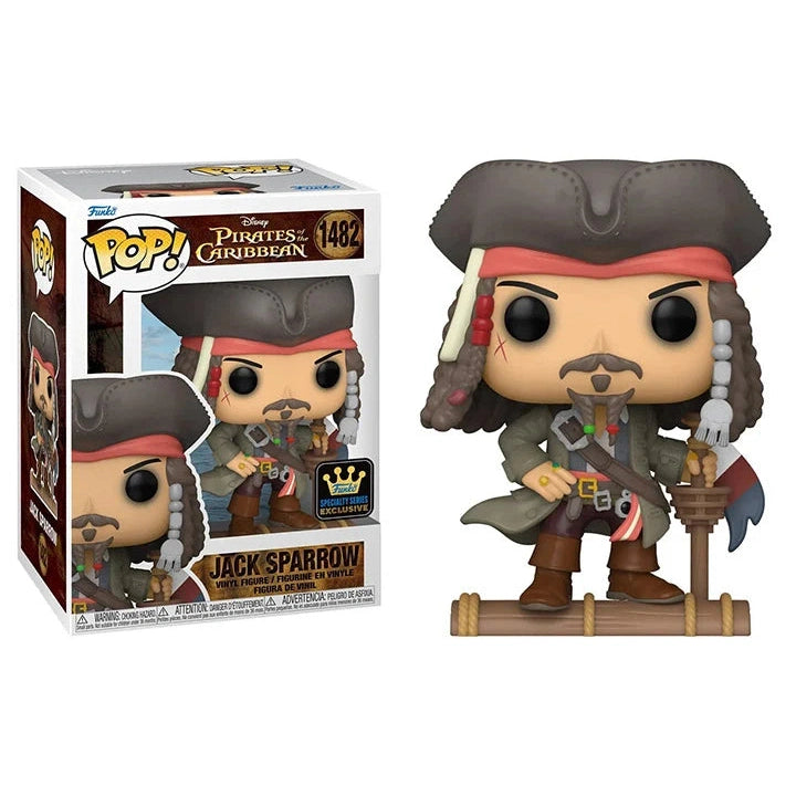 Pirates of the Caribbean: The Curse of the Black Pearl Jack Sparrow Vinyl Figure - Funko Pop! Movies #1482 - Specialty Series Exclusive!