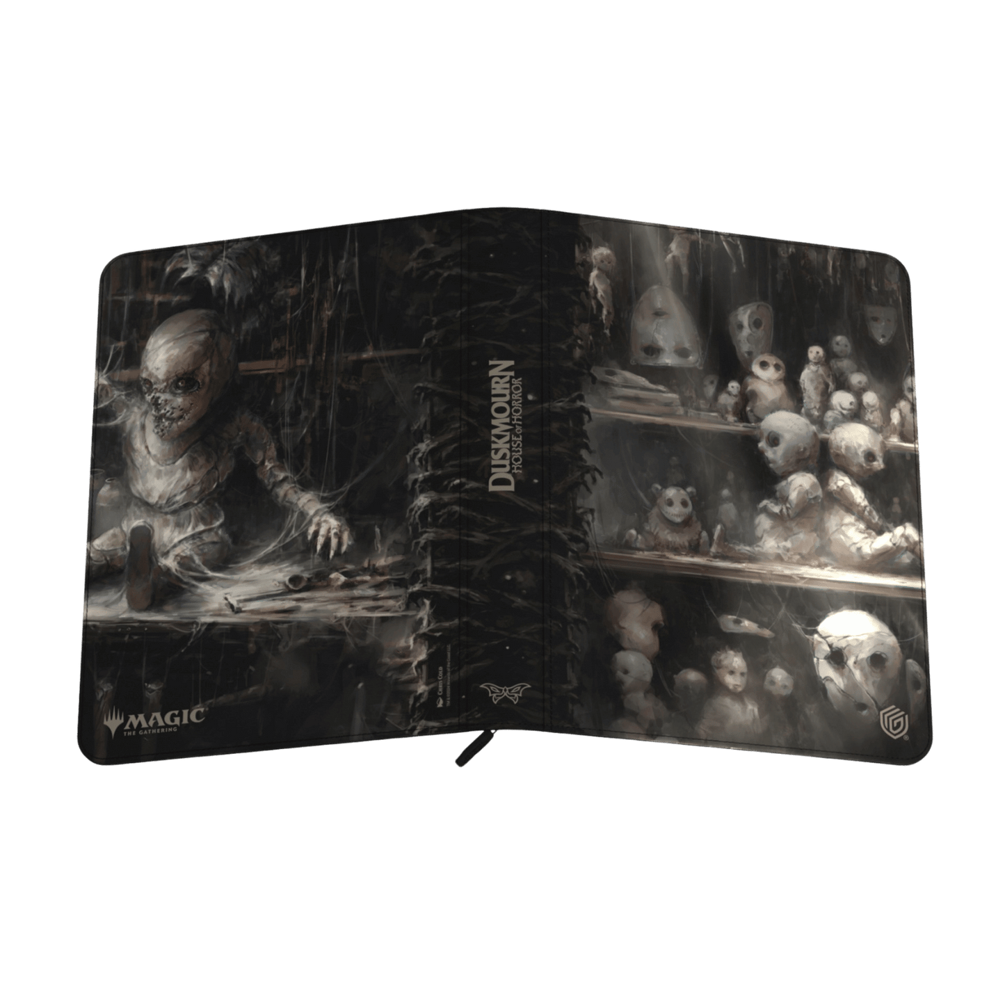 Zipfolio 360 Magic: The Gathering Duskmourn Dollmakers Shop Xenoskin Storage Album - 20 Pages, Holds 360 Cards - Ultimate Guard