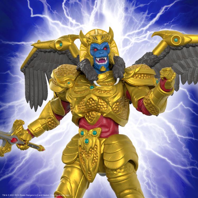 Mighty Morphin Power Rangers Goldar Figure - Super7 - ReAction: Ultimates