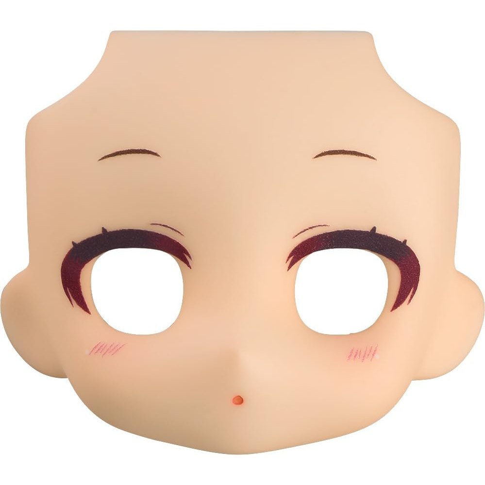 Nendoroid Figure & Doll Face Plate - Narrowed Eyes with Makeup Almond Milk - Good Smile Company