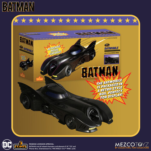 Batman 1989 Batmobile - Mezco Toyz, DC - 5 Points