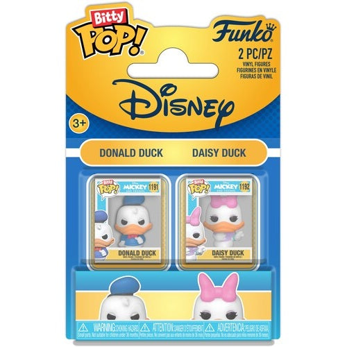 Mickey and Friends Donald & Daisy Duck Mini Vinyl Figure 2-Pack - Funko - Bitty POP! Disney #1191 & 1192