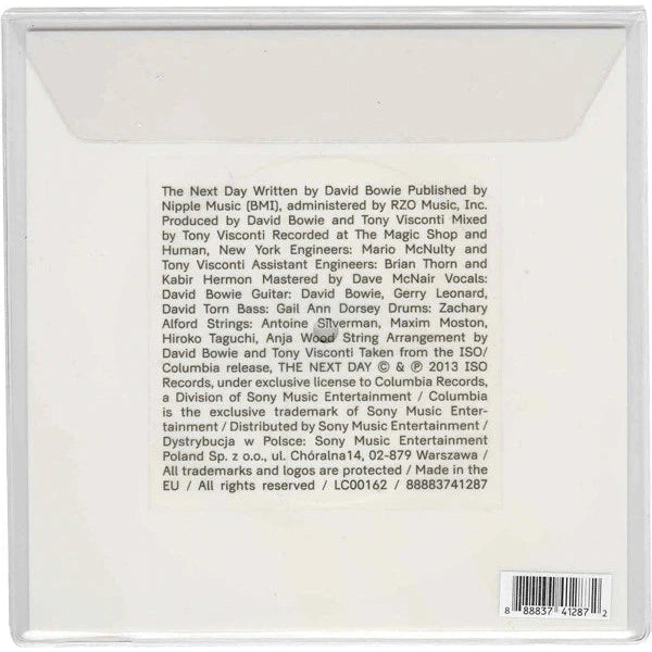 David Bowie The Next Day Limited Edition Single - 7" 45 RPM Square White Colored Vinyl - Columbia Records