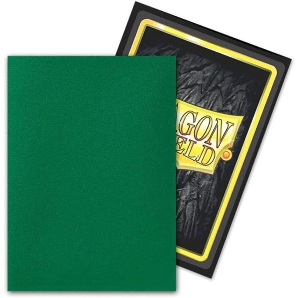 Matte Dual TCG Card Sleeves - "Might" Green, 100 Count, Standard Size - Dragon Shield