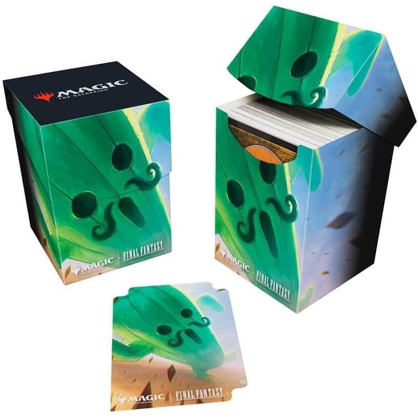 Magic: The Gathering TCG Final Fantasy Cactuar 100+ Deck Box - Holds 100 Double Sleeved Cards - Ultra PRO