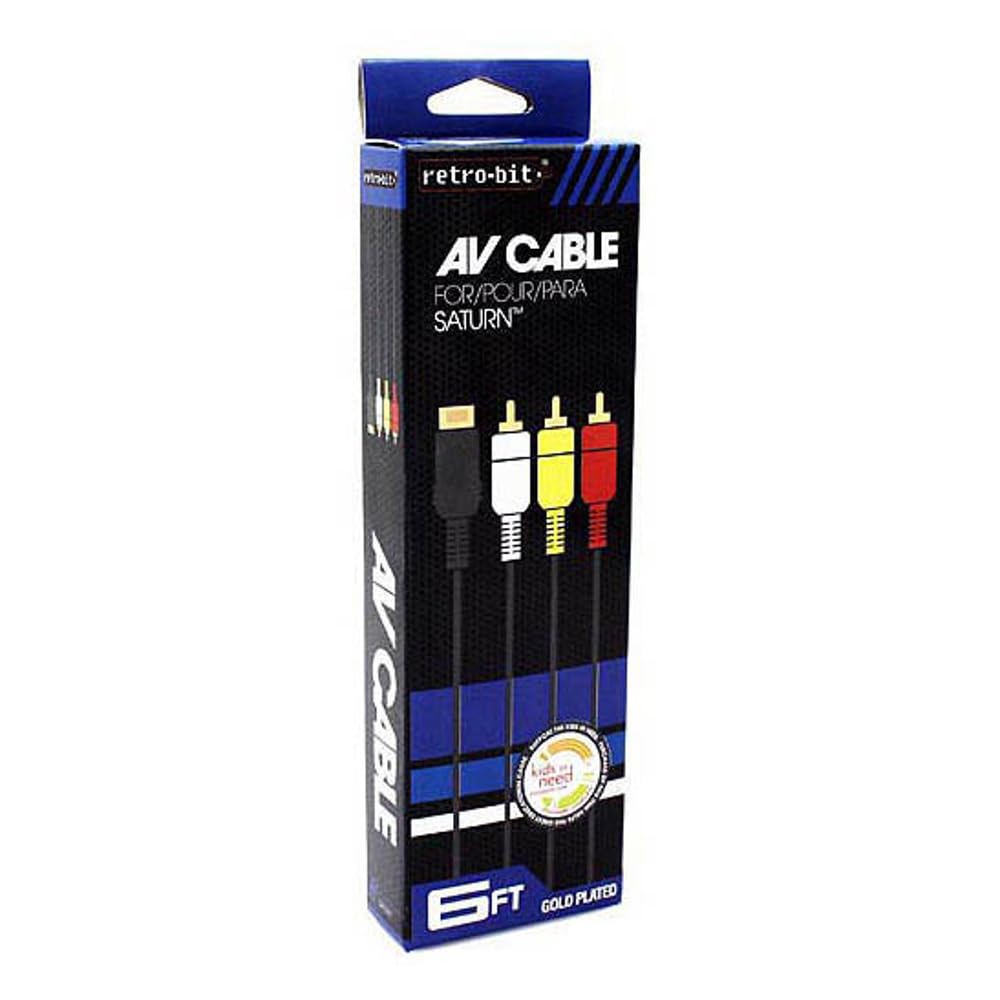 Gold-Plated AV Cable - Sega Saturn - Retro-Bit