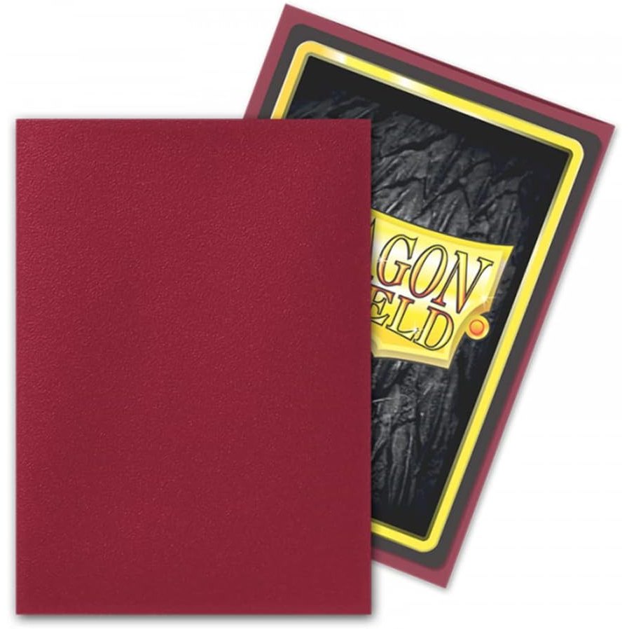 Dragon Shield Matte TCG Card Sleeves - Blood Red, 100 Ct., Standard Size - Arcane Tinmen