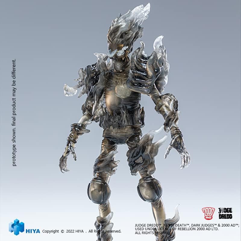 Judge Dredd Judge Fire Black & White Action Figure - Hiya Toys - Previews Exclusive!