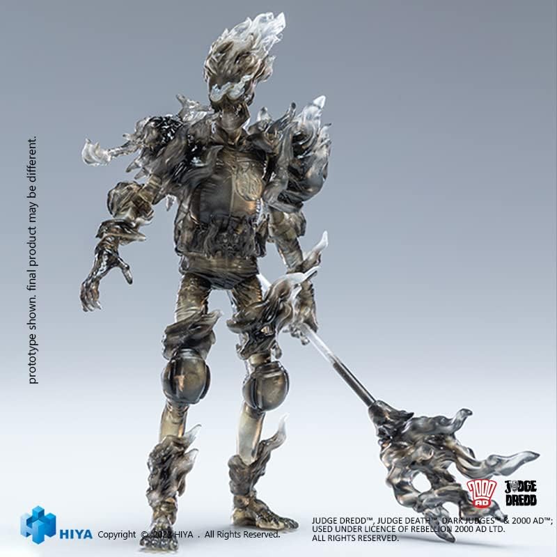 Judge Dredd Judge Fire Black & White Action Figure - Hiya Toys - Previews Exclusive!