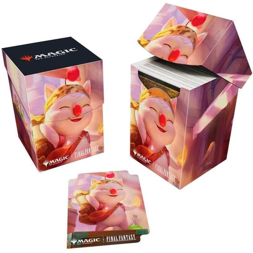 Magic: The Gathering TCG Final Fantasy Stiltzkin Moogle Merchant 100+ Deck Box - Holds 100 Double-Sleeved Cards - Ultra PRO