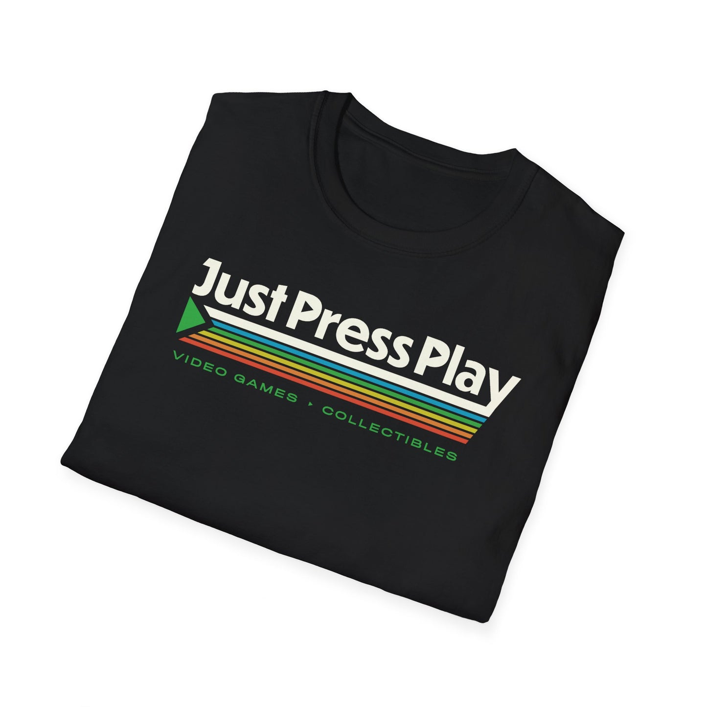 Just Press Play Unisex Softstyle T-Shirt - Logo