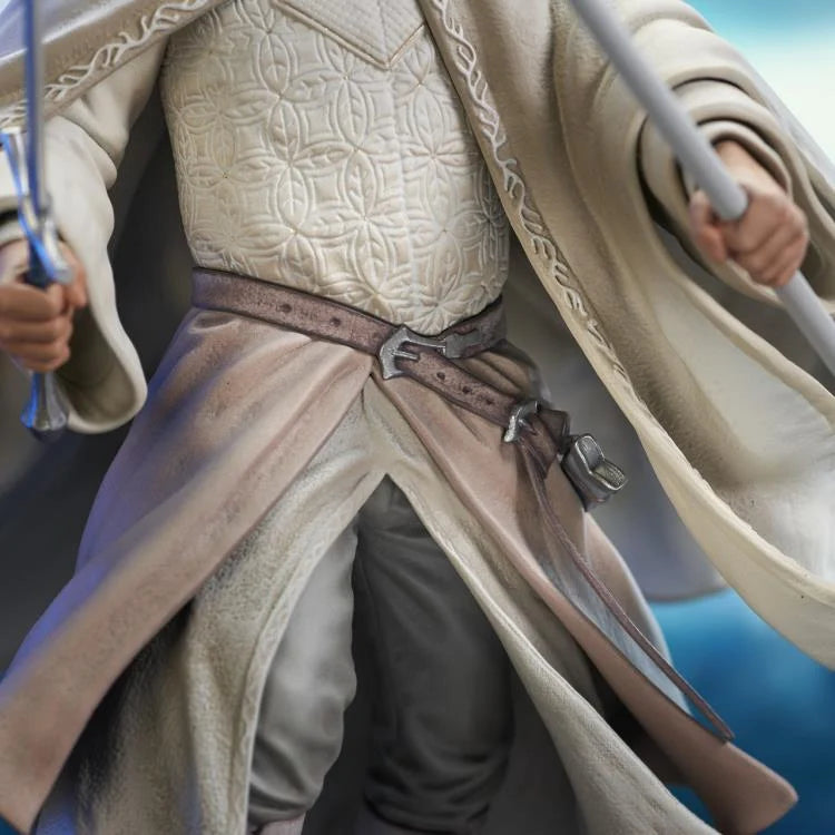 The Lord of the Rings Gandalf the White Deluxe PVC Statue Figure - Diamond Select Toys Gallery Diorama