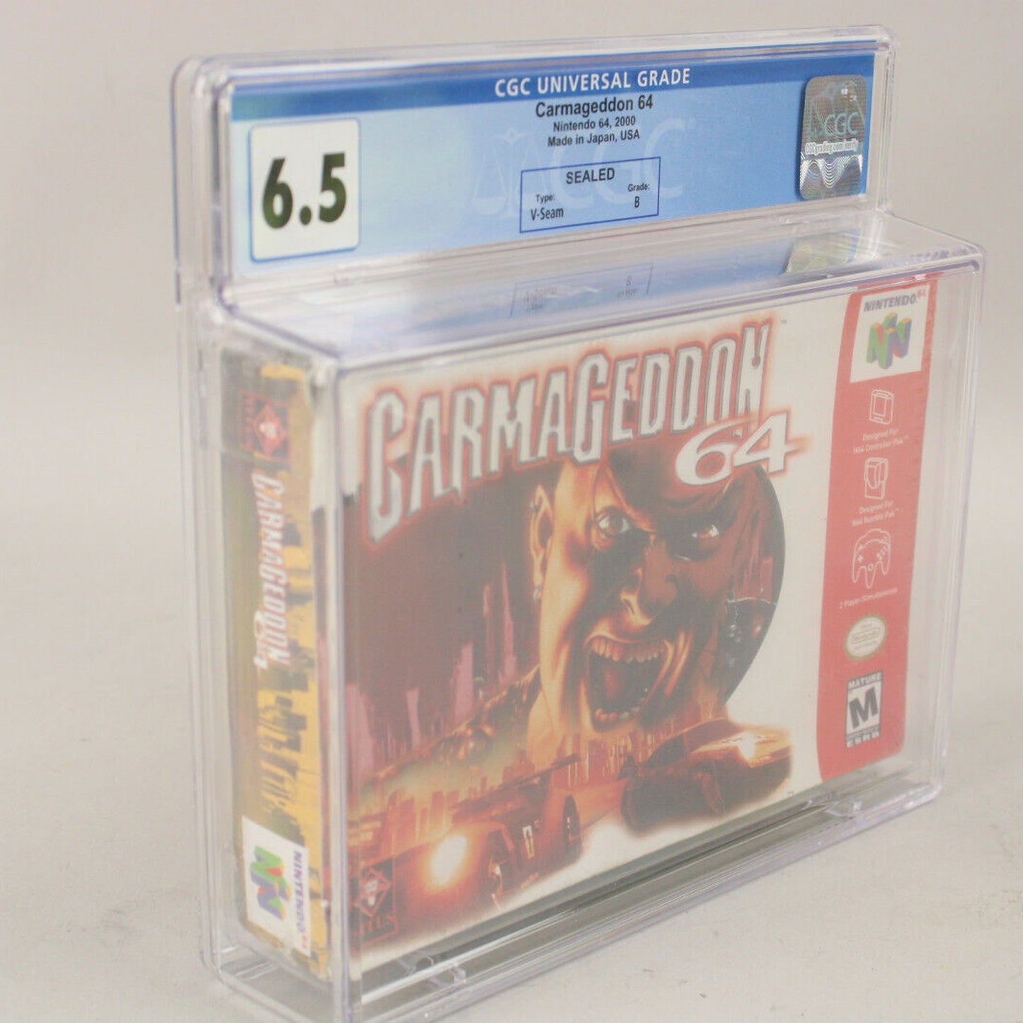 Carmageddon 64 Nintendo N64 New Sealed CGC Graded 6.5 B Ex. Low Pop! VGA Wata