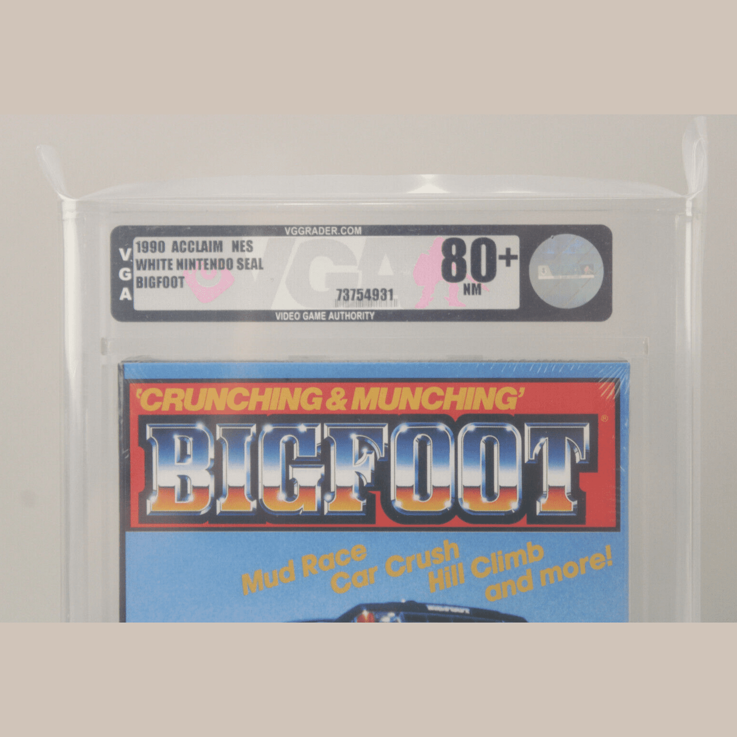Bigfoot Nintendo NES 1990 Acclaim New Factory Sealed VGA Graded 80+ NM