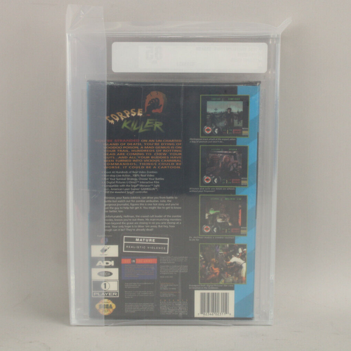 Corpse Killer Sega CD 1994 Digital Pictures New Factory Sealed VGA Graded 85 NM+