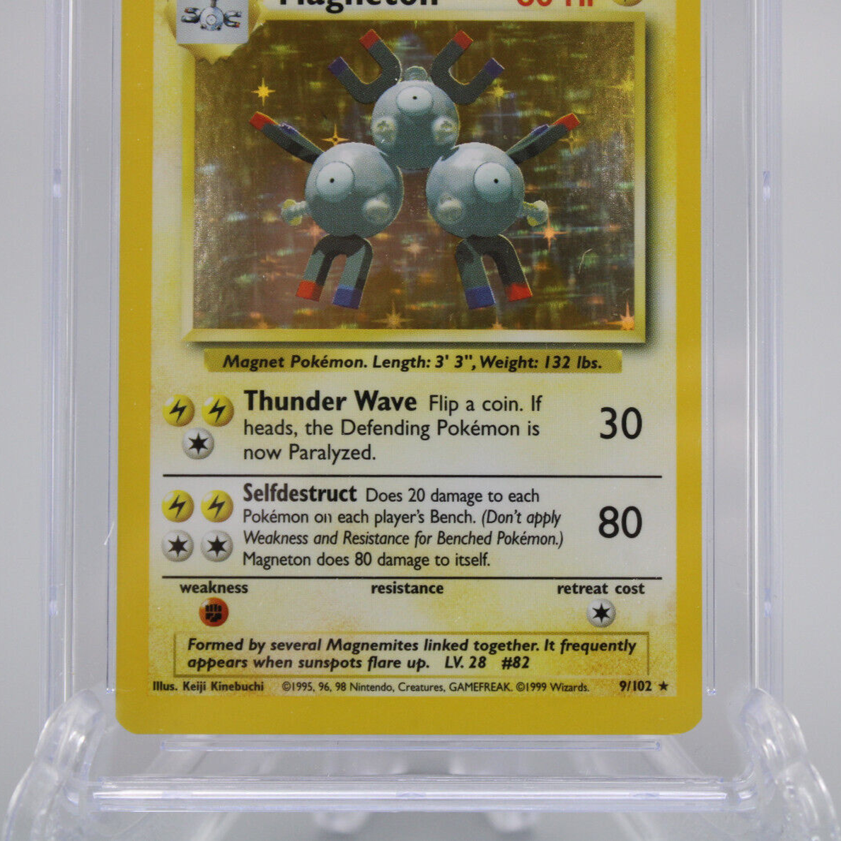 Pokemon TCG Magneton Base Set Holo Card 9/102 CGC Graded 10 GEM MINT 1999