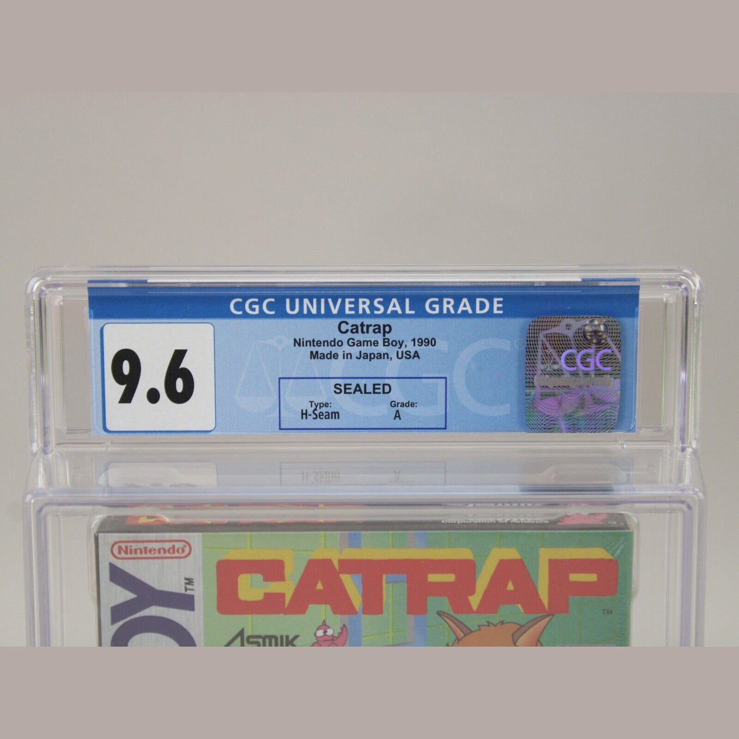 Catrap Nintendo Game Boy GB 1990 New Sealed H-Seam CGC Graded 9.6 A VGA Wata
