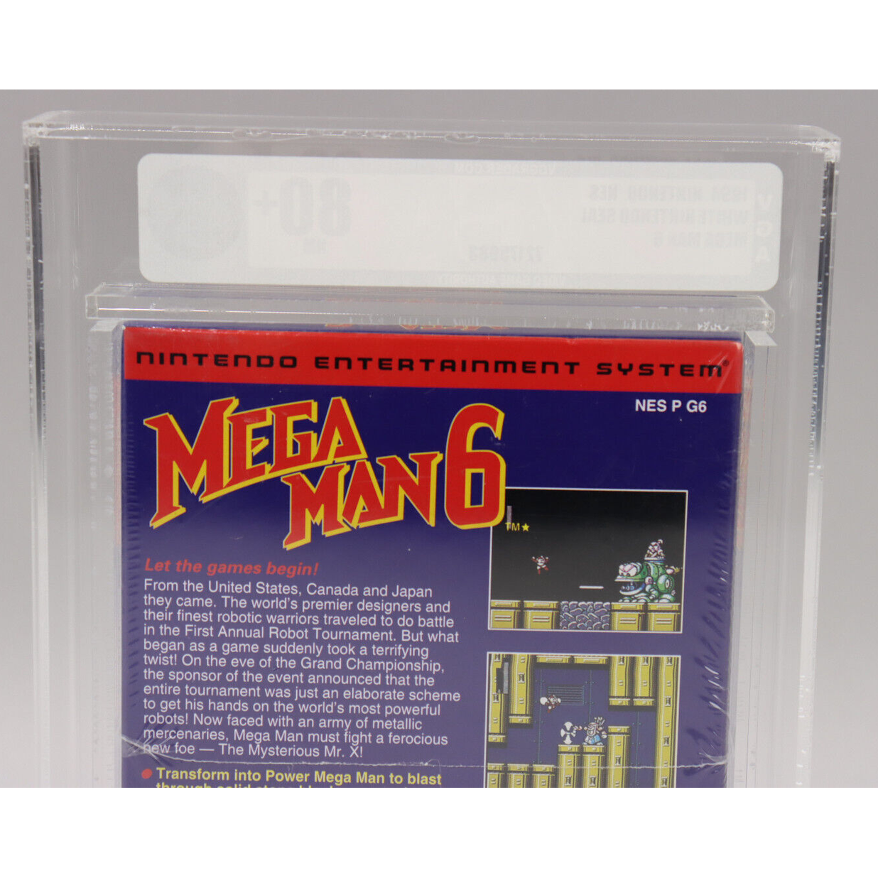 Mega Man 6 Nintendo NES 1994 Capcom New Factory Sealed VGA Graded 80+ NM