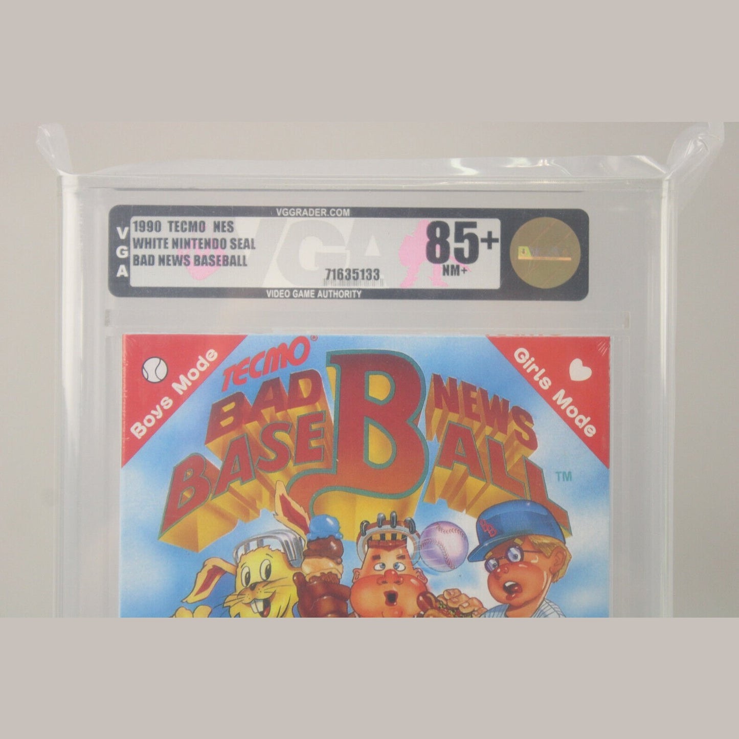 Bad News Baseball Nintendo NES Tecmo New Sealed VGA Graded Gold Level 85+ NM+
