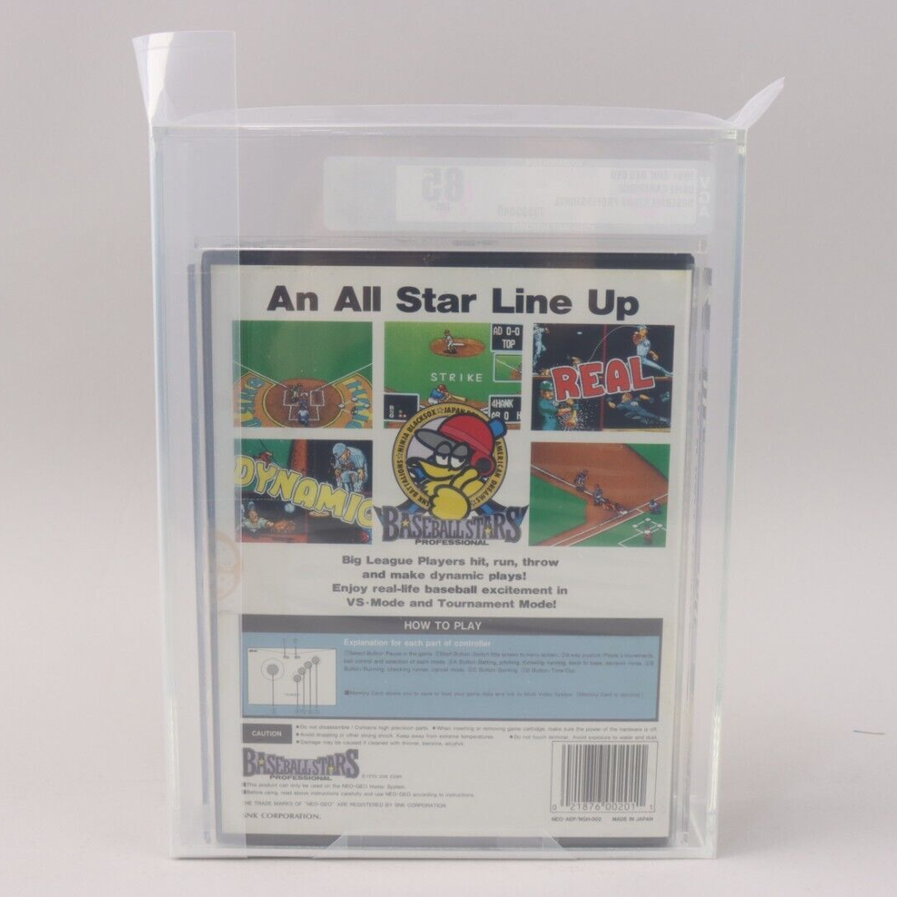 Baseball Stars Professional SNK Neo Geo New Factory Sealed VGA Graded 85 NM+