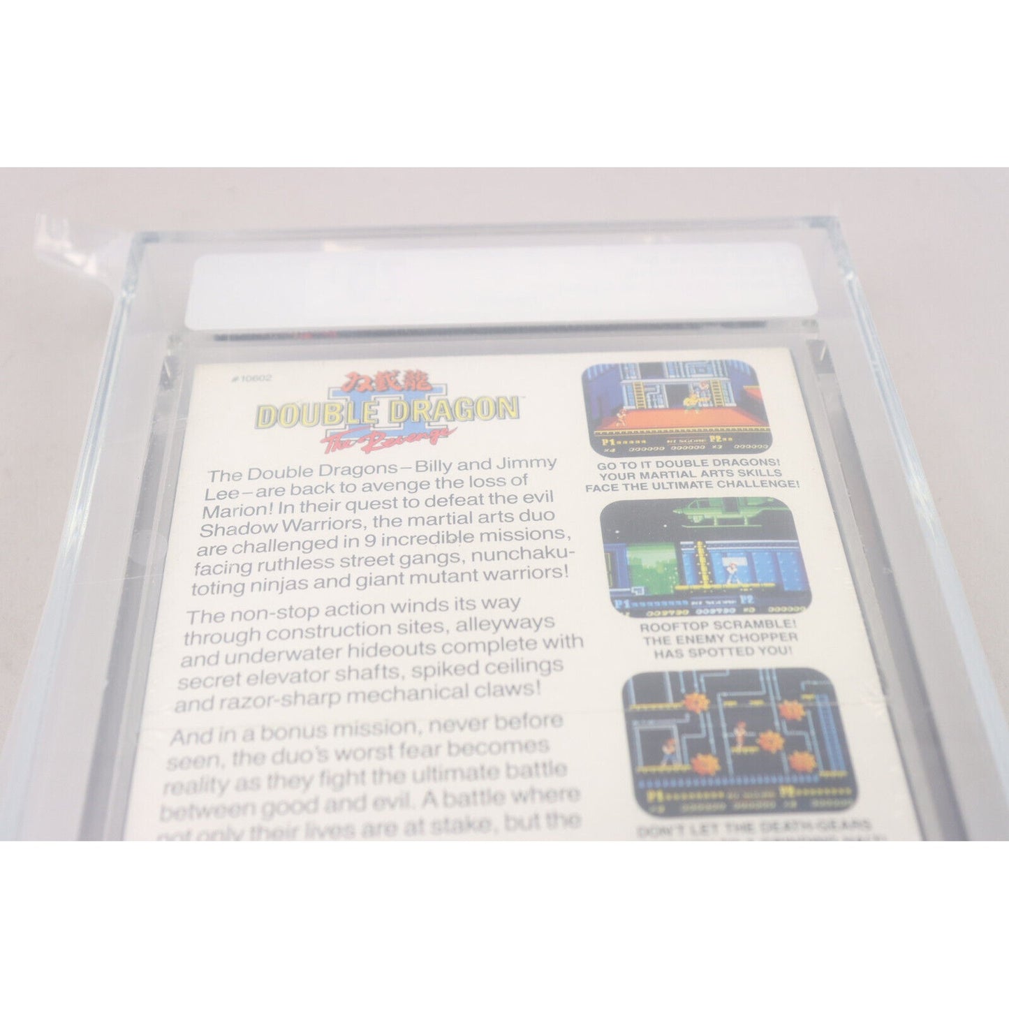 Double Dragon II: The Revenge Nintendo NES 1990 Acclaim Sealed VGA 75+ EX+/NM
