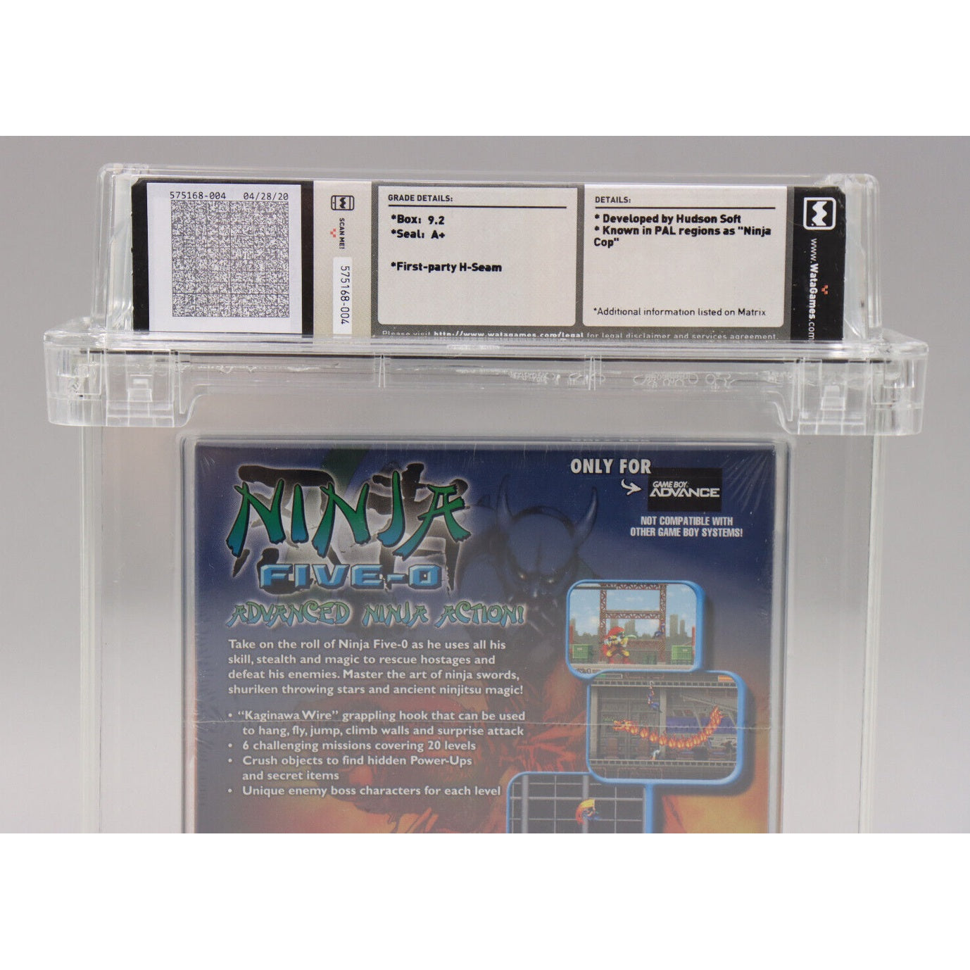 Ninja Five-O Nintendo Game Boy Advance GBA 2003 Konami New Sealed Wata 9.2 A+