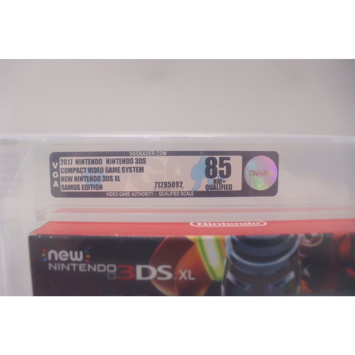 Nintendo 3DS XL Samus Edition Handheld System VGA Graded Silver Level Q85 NM+